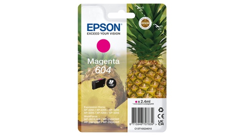 EPSON EPSON  CARTUCCIA 604 INKJET SERIE ANANAS MAGENTA - CARTUCCE INKJET | TecnoCARE.net Sabaudia, Latina, Terracina, San Felice Circeo e Pontinia