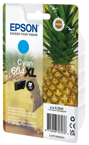 EPSON EPSON CART. INK CIANO, ANANAS 604XL - CARTUCCE INKJET | TecnoCARE.net Sabaudia, Latina, Terracina, San Felice Circeo e Pontinia