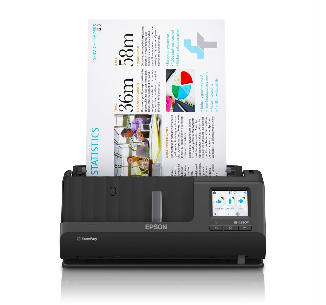 EPSON Epson ES-C380W scanner di rete compatto 600 x 600 DPI 30ppm - STAMPANTI E SCANNER | TecnoCARE.net Sabaudia, Latina, Terracina, San Felice Circeo e Pontinia
