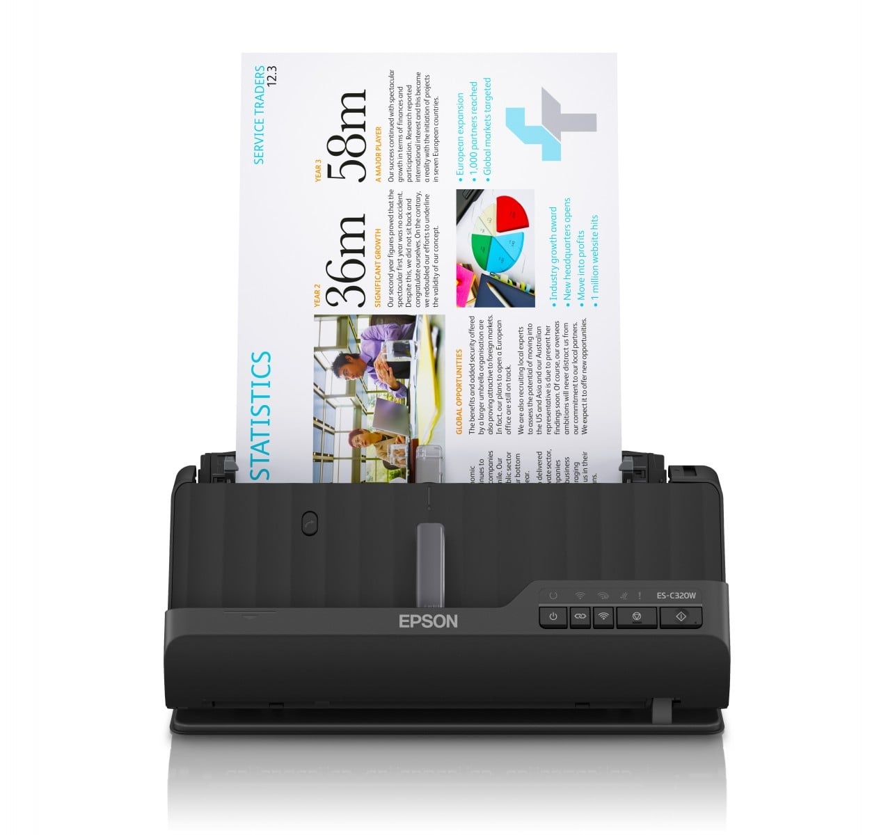 EPSON Epson ES-C320W Scanner con ADF + alimentatore di fogli 600 x 600 DPI A4 Nero - STAMPANTI E SCANNER | TecnoCARE.net Sabaudia, Latina, Terracina, San Felice Circeo e Pontinia