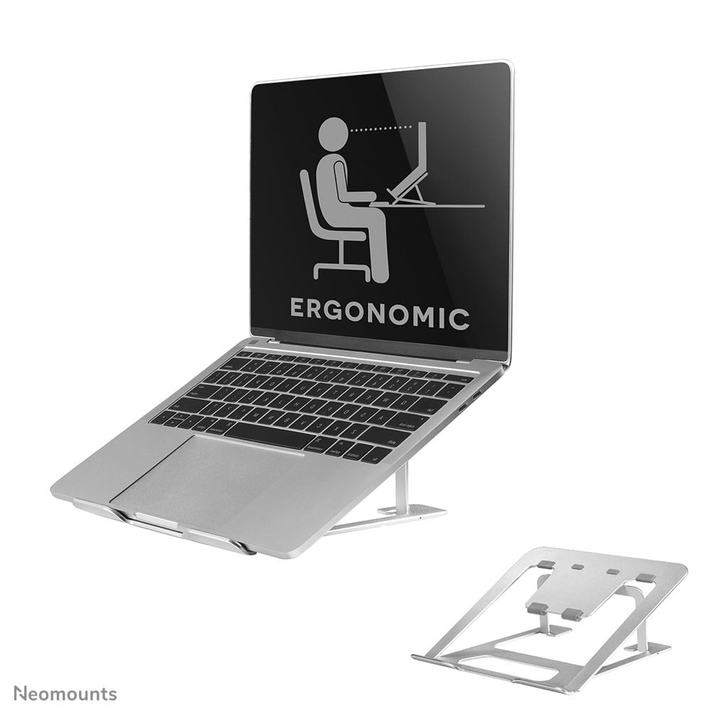 NEOMOUNTS BY NEWSTAR Neomounts NSLS085SILVER supporto per laptop Supporto per computer portatile Argento 43,2 cm (17") - PC | TecnoCARE.net Sabaudia, Latina, Terracina, San Felice Circeo e Pontinia
