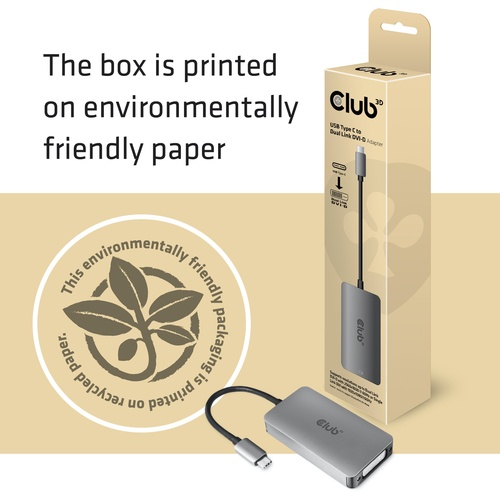 CLUB3D CLUB3D USB TYPE C TO DVI I DUAL LINK SUPPORTS 4K30HZ RESOLUTIONS - HDCP OFF - ADATTATORI | TecnoCARE.net Sabaudia, Latina, Terracina, San Felice Circeo e Pontinia