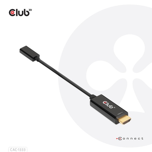 CLUB3D CLUB3D ADATTATORE HDMI 2.0 TO USB C 4K 60HZ M/F - ADATTATORI | TecnoCARE.net Sabaudia, Latina, Terracina, San Felice Circeo e Pontinia