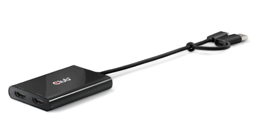 CLUB3D CLUB3D VIDEO SPLITTER CON DISPLAYLINK USB TYPE C (CON ADATTATORE TYPE A) A DUAL HDMI (4K60HZ) - SPLITTER / EXTENDER | TecnoCARE.net Sabaudia, Latina, Terracina, San Felice Circeo e Pontinia