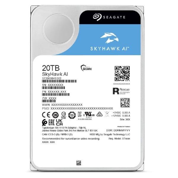 SEAGATE Seagate SkyHawk AI 16TB ST16000VE004 - SISTEMI DI SORVEGLIANZA | TecnoCARE.net Sabaudia, Latina, Terracina, San Felice Circeo e Pontinia