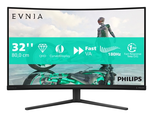 PHILIPS Philips Evnia 32M2C3500L/00 Monitor PC 80 cm (31.5") 2560 x 1440 Pixel Quad HD LCD Nero - MONITOR E ACCESSORI | TecnoCARE.net Sabaudia, Latina, Terracina, San Felice Circeo e Pontinia