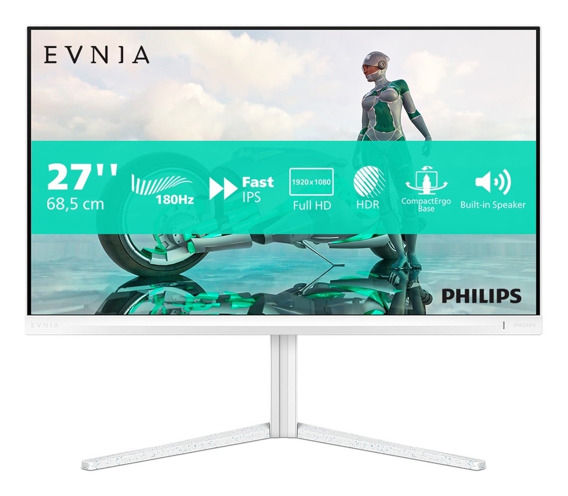 PHILIPS Philips Evnia 27M2N3201A/00 Monitor PC 68,6 cm (27") 1920 x 1080 Pixel Full HD LCD Bianco - MONITOR E ACCESSORI | TecnoCARE.net Sabaudia, Latina, Terracina, San Felice Circeo e Pontinia