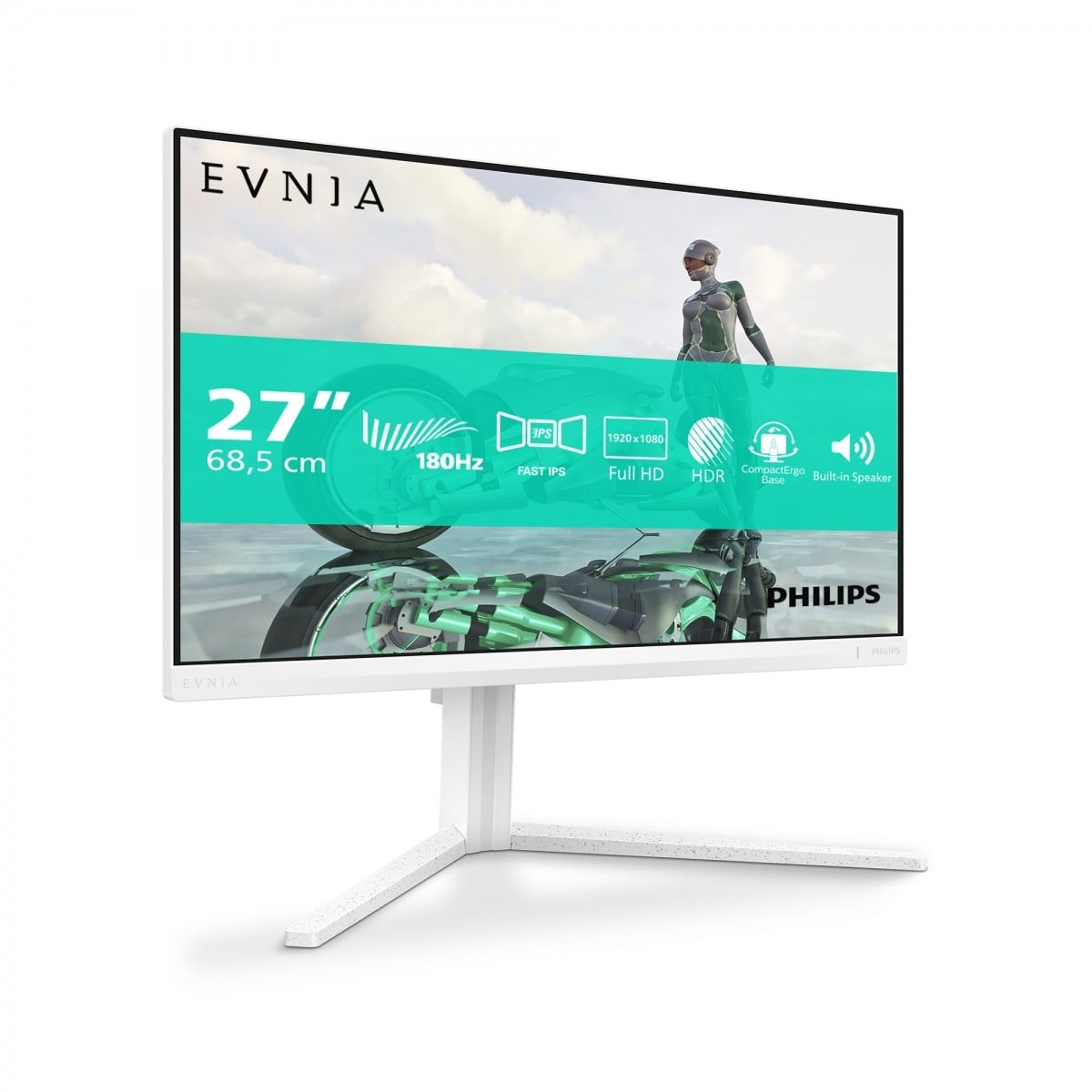 PHILIPS Philips Evnia 27M2N3201A/00 Monitor PC 68,6 cm (27") 1920 x 1080 Pixel Full HD LCD Bianco - MONITOR E ACCESSORI | TecnoCARE.net Sabaudia, Latina, Terracina, San Felice Circeo e Pontinia