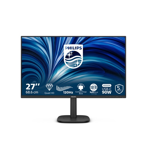 PHILIPS Philips Serie 3000 27B2U3601/00 Monitor PC 68,6 cm (27") 2560 x 1440 Pixel Quad HD LCD Nero - MONITOR E ACCESSORI | TecnoCARE.net Sabaudia, Latina, Terracina, San Felice Circeo e Pontinia