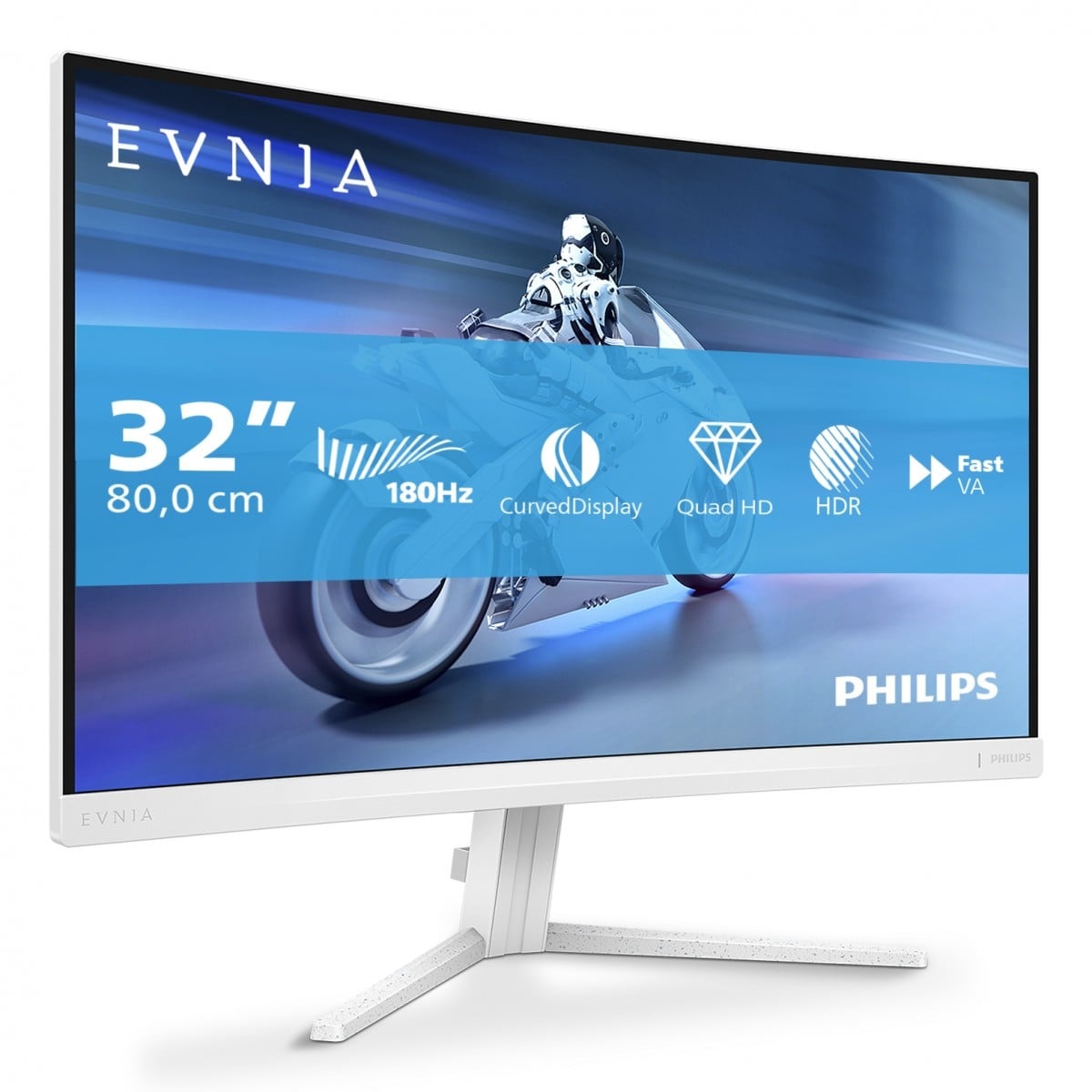 PHILIPS Philips Evnia 5000 32M2C5501/00 Monitor PC 80 cm (31.5") 2560 x 1440 Pixel Quad HD LCD Bianco - MONITOR E ACCESSORI | TecnoCARE.net Sabaudia, Latina, Terracina, San Felice Circeo e Pontinia
