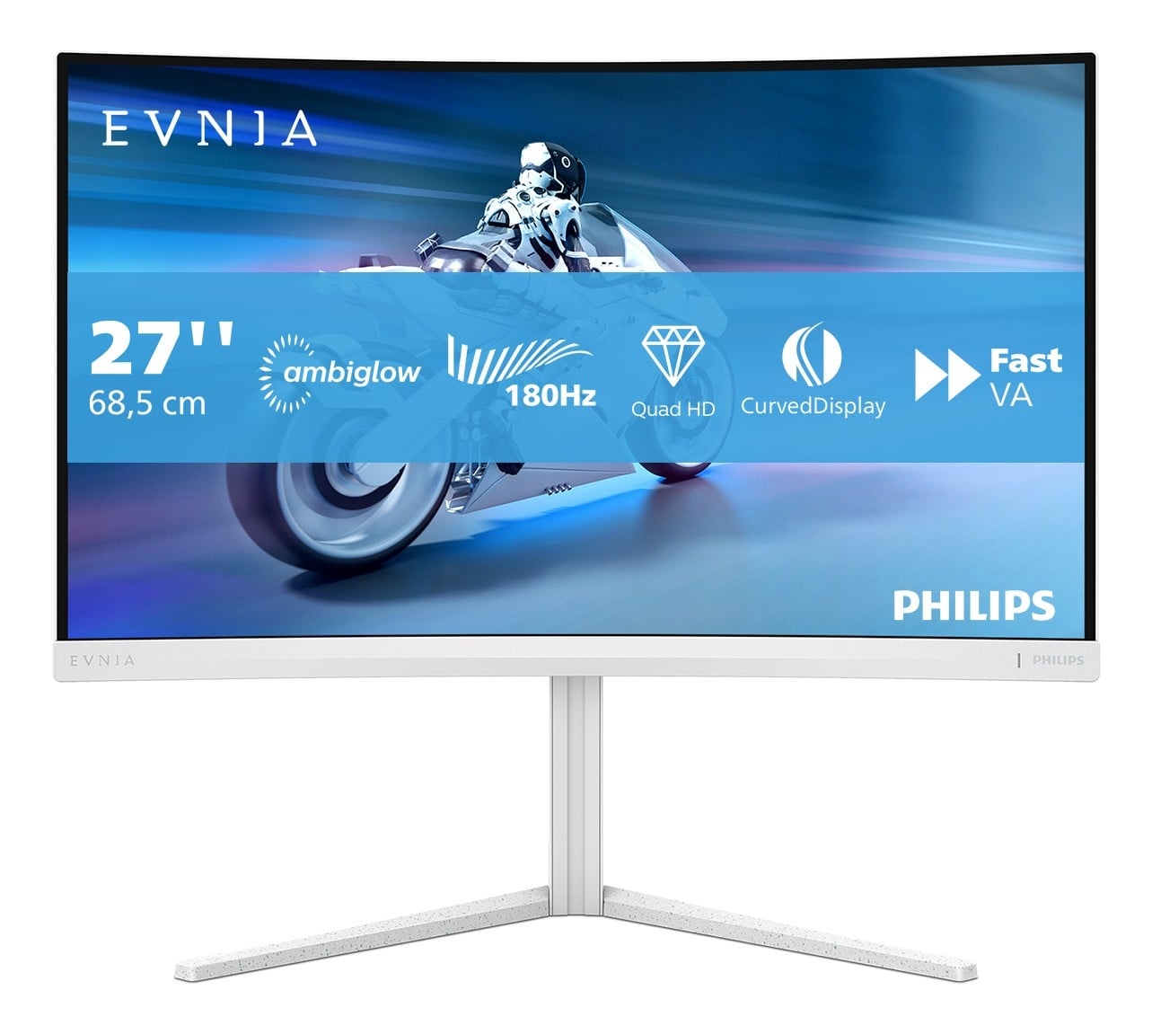 PHILIPS Philips Evnia 5000 27M2C5501/00 Monitor PC 68,6 cm (27") 2560 x 1440 Pixel Quad HD LCD Bianco - MONITOR E ACCESSORI | TecnoCARE.net Sabaudia, Latina, Terracina, San Felice Circeo e Pontinia
