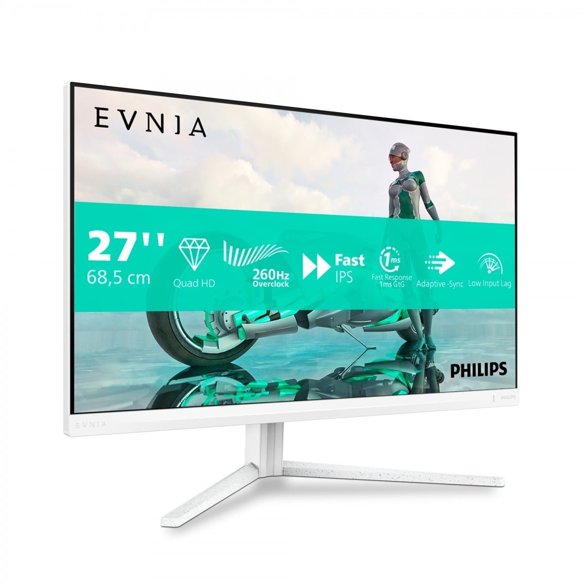 PHILIPS Philips Evnia 27M2N3501PA/00 Monitor PC 68,6 cm (27") 2560 x 1440 Pixel Quad HD LCD Bianco - MONITOR E ACCESSORI | TecnoCARE.net Sabaudia, Latina, Terracina, San Felice Circeo e Pontinia