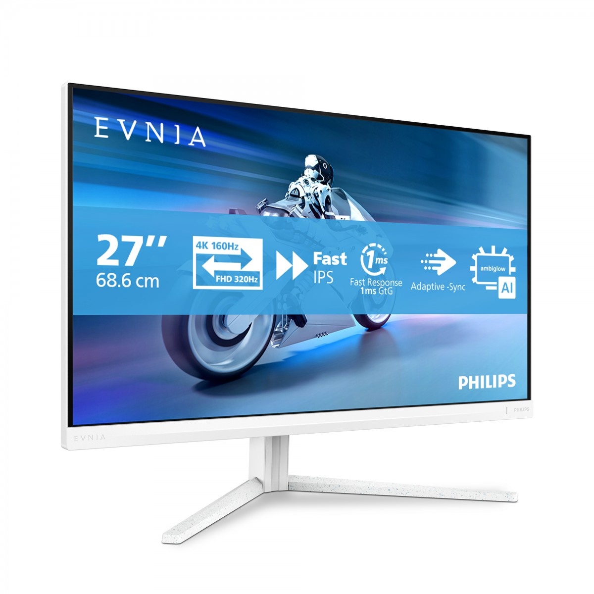 PHILIPS Philips Evnia 5000 Monitor PC 68,6 cm (27") 3840 x 2160 Pixel 4K Ultra HD LCD Bianco - MONITOR E ACCESSORI | TecnoCARE.net Sabaudia, Latina, Terracina, San Felice Circeo e Pontinia