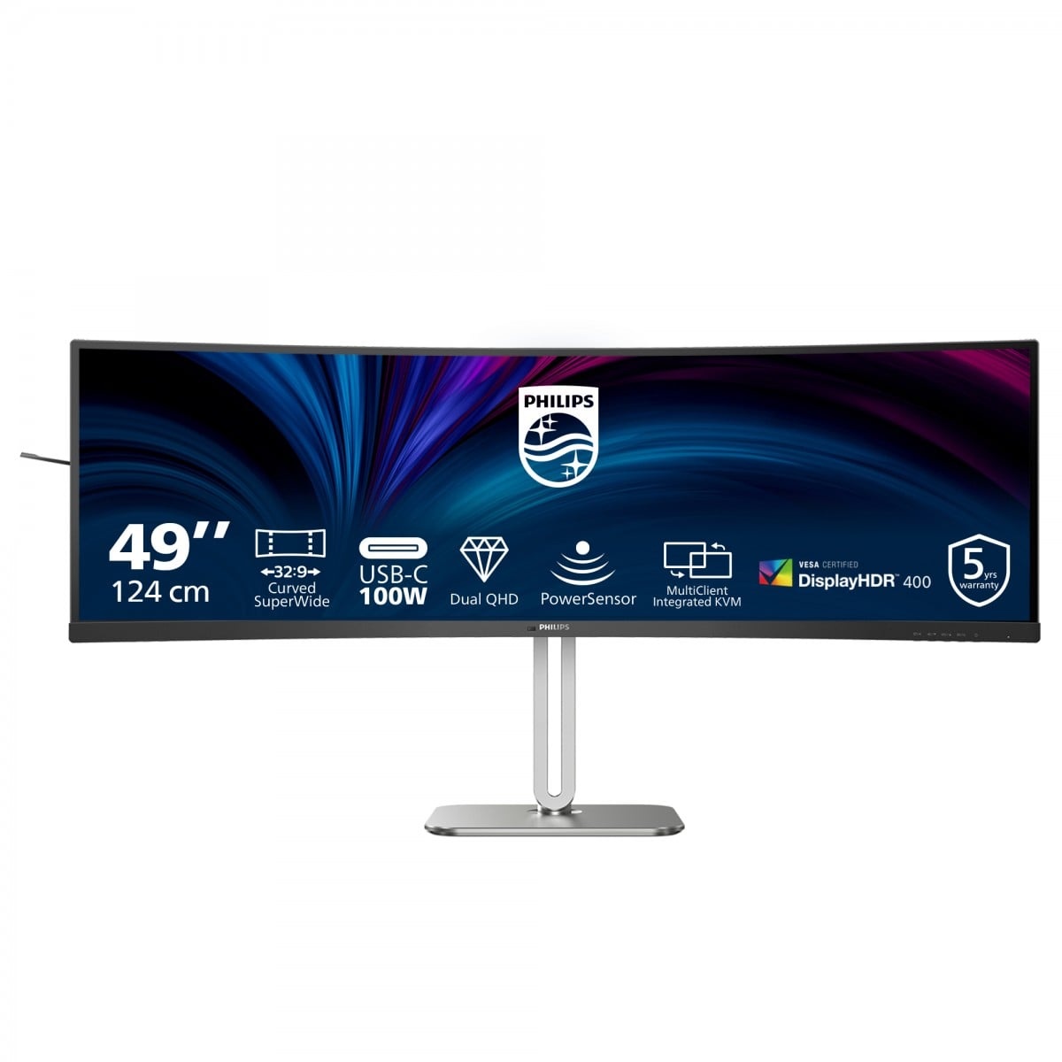 PHILIPS Philips Serie 5000 49B2U5900C/00 Monitor PC 124 cm (48.8") 5120 x 1440 Pixel Dual QHD LCD Nero - MONITOR E ACCESSORI | TecnoCARE.net Sabaudia, Latina, Terracina, San Felice Circeo e Pontinia