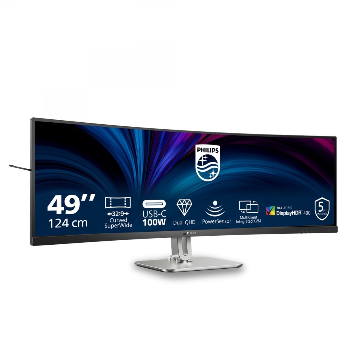 PHILIPS Philips Serie 5000 49B2U5900C/00 Monitor PC 124 cm (48.8") 5120 x 1440 Pixel Dual QHD LCD Nero - MONITOR E ACCESSORI | TecnoCARE.net Sabaudia, Latina, Terracina, San Felice Circeo e Pontinia