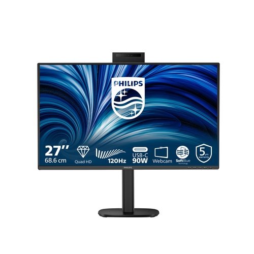 PHILIPS PHILIPS MONITOR 27 LED IPS QHD 16:9 4MS 350 CDM, PIVOT, USB-C HUB, WEBCAM, DP/HDMI, MULTIMEDIALE - MONITOR LED | TecnoCARE.net Sabaudia, Latina, Terracina, San Felice Circeo e Pontinia