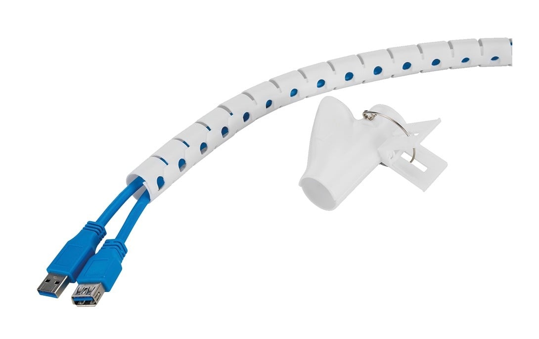 NEOMOUNTS BY NEWSTAR Neomounts ADS06-141WH organizer per cavi Scrivania Guaina intrecciata per cavi Bianco 1 pz - FORNITURE ELETTRICHE | TecnoCARE.net Sabaudia, Latina, Terracina, San Felice Circeo e Pontinia