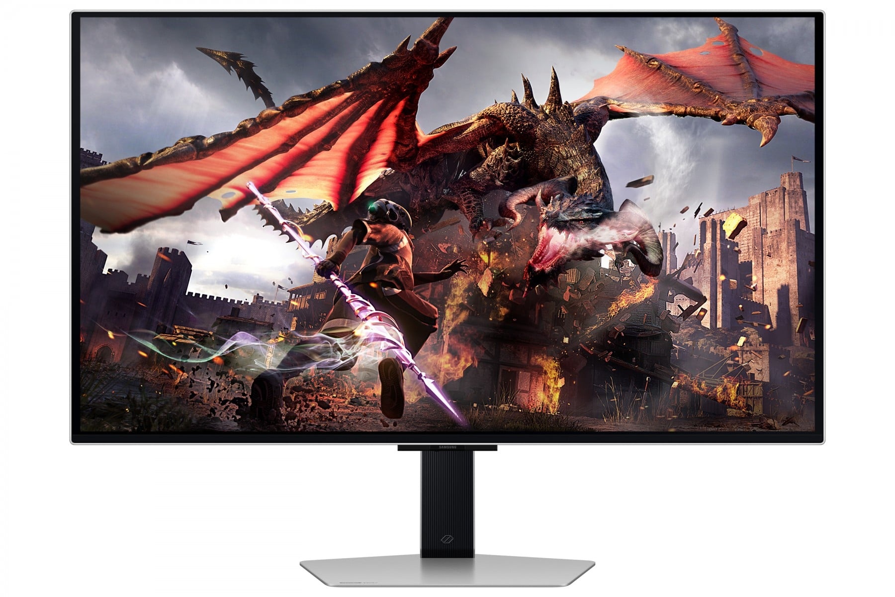SAMSUNG Samsung G80SD Monitor PC 81,3 cm (32") 3840 x 2160 Pixel 4K Ultra HD Argento - MONITOR E ACCESSORI | TecnoCARE.net Sabaudia, Latina, Terracina, San Felice Circeo e Pontinia