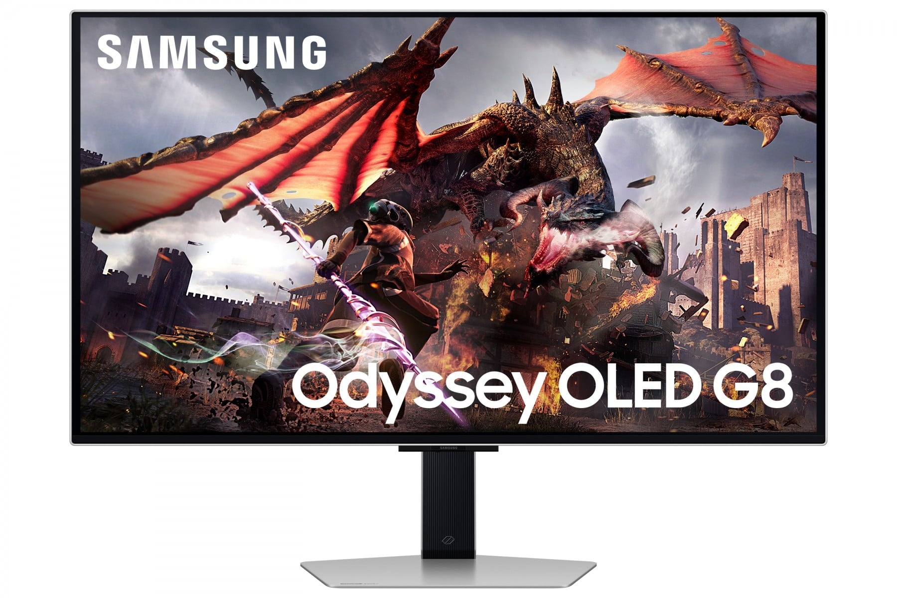 SAMSUNG Samsung G80SD Monitor PC 81,3 cm (32") 3840 x 2160 Pixel 4K Ultra HD OLED Argento - MONITOR E ACCESSORI | TecnoCARE.net Sabaudia, Latina, Terracina, San Felice Circeo e Pontinia