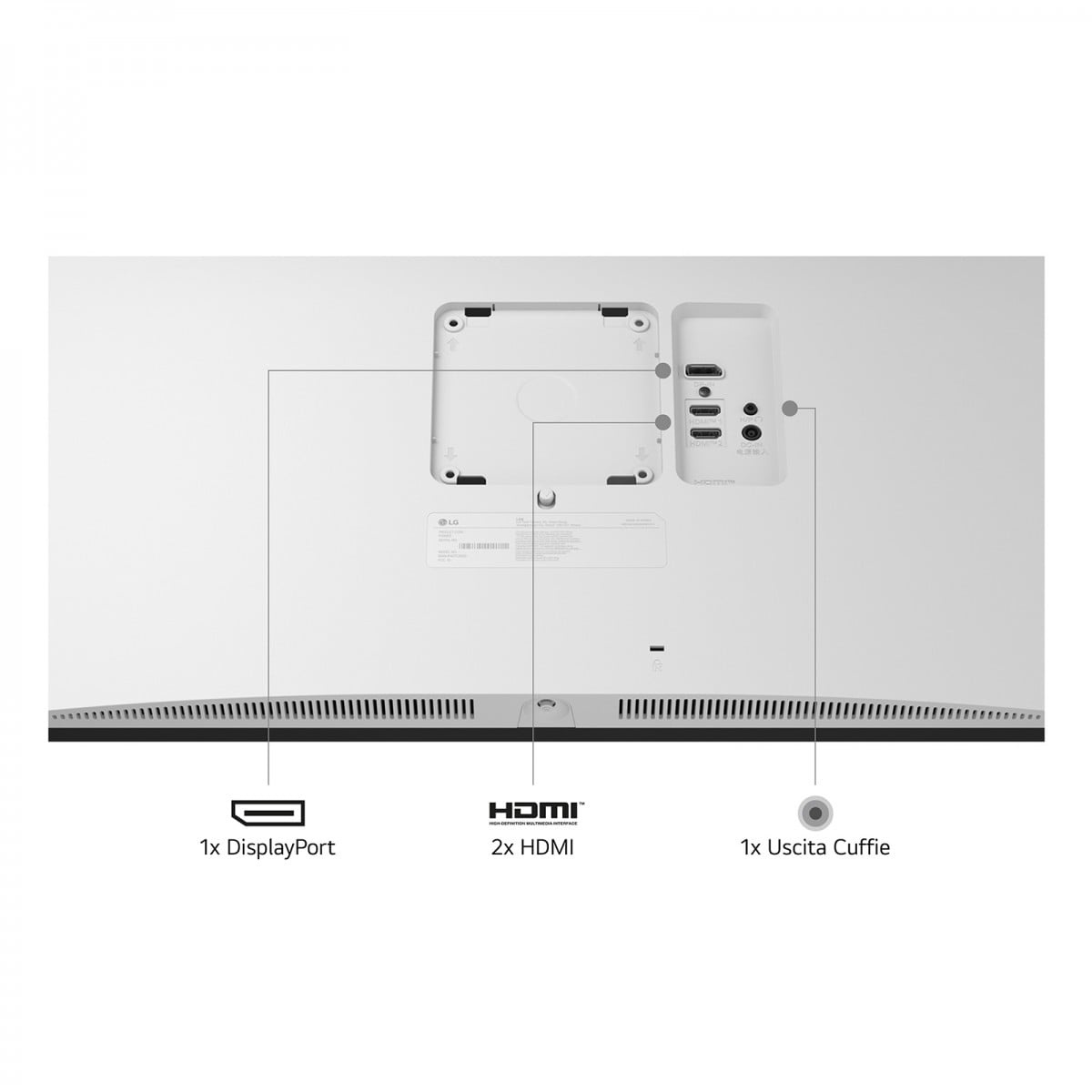 LG LG 27US550-W Monitor PC 68,6 cm (27") 3840 x 2160 Pixel 4K Ultra HD LCD Bianco - MONITOR E ACCESSORI | TecnoCARE.net Sabaudia, Latina, Terracina, San Felice Circeo e Pontinia