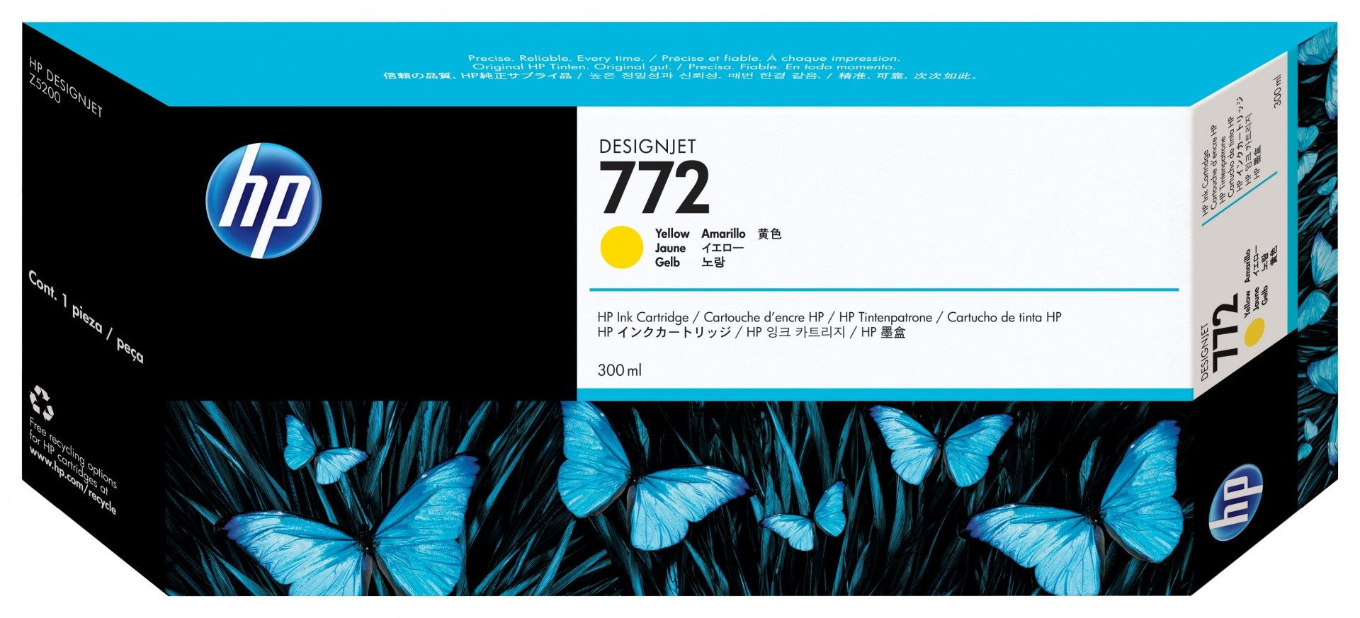 HP HP Cartuccia inchiostro giallo DesignJet 772, 300 ml - STAMPANTI E SCANNER | TecnoCARE.net Sabaudia, Latina, Terracina, San Felice Circeo e Pontinia