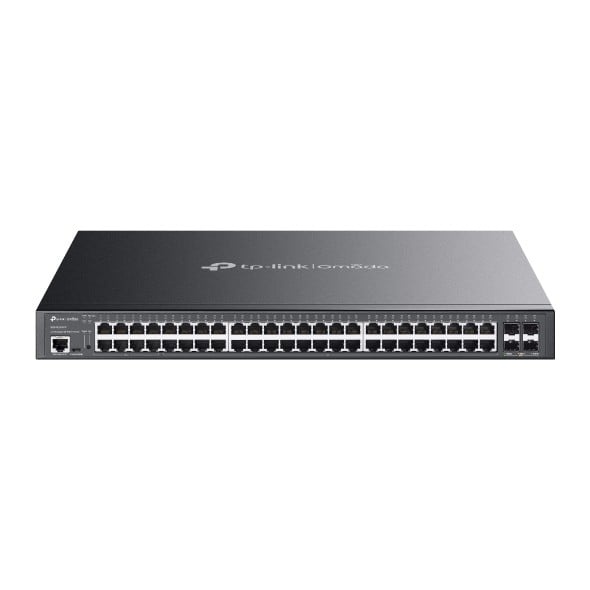 TP-LINK TP-Link Omada SG3452XMPP switch di rete Gestito L2+ Gigabit Ethernet (10/100/1000) Supporto Power over Ethernet (PoE) 1U Nero - RETI | TecnoCARE.net Sabaudia, Latina, Terracina, San Felice Circeo e Pontinia