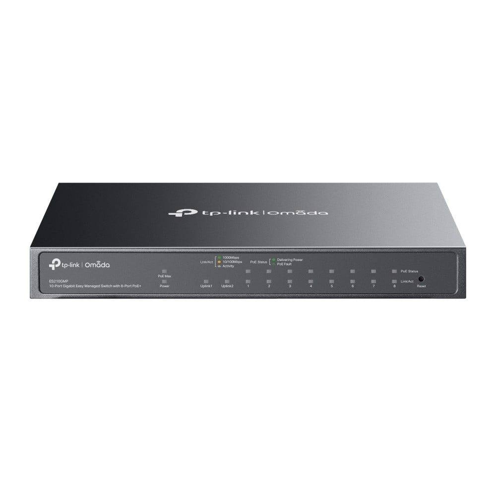 TP-LINK TP-Link ES210GMP Switch 10xGE (8xPoE+) - RETI | TecnoCARE.net Sabaudia, Latina, Terracina, San Felice Circeo e Pontinia
