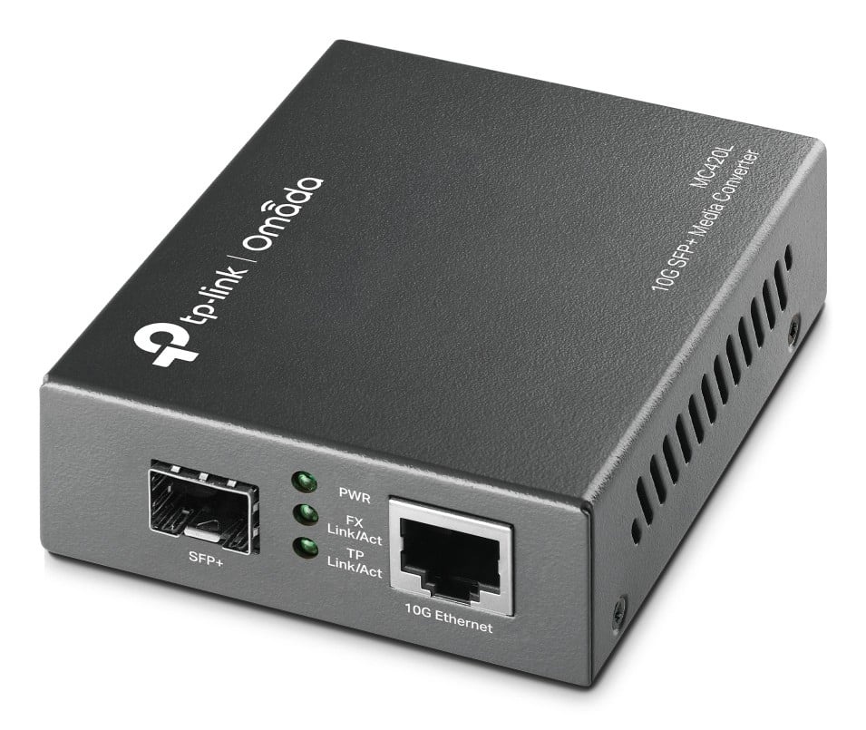 TP-LINK TP-Link Omada MC420L convertitore multimediale di rete 10000 Mbit/s Modalità multipla, Modalità singola Nero - RETI | TecnoCARE.net Sabaudia, Latina, Terracina, San Felice Circeo e Pontinia