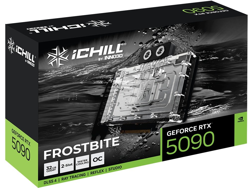 INNO3D INNO3D GeForce RTX 5090 iChill Frostbite 32GB GDDR7 DLSS4 - COMPONENTI | TecnoCARE.net Sabaudia, Latina, Terracina, San Felice Circeo e Pontinia