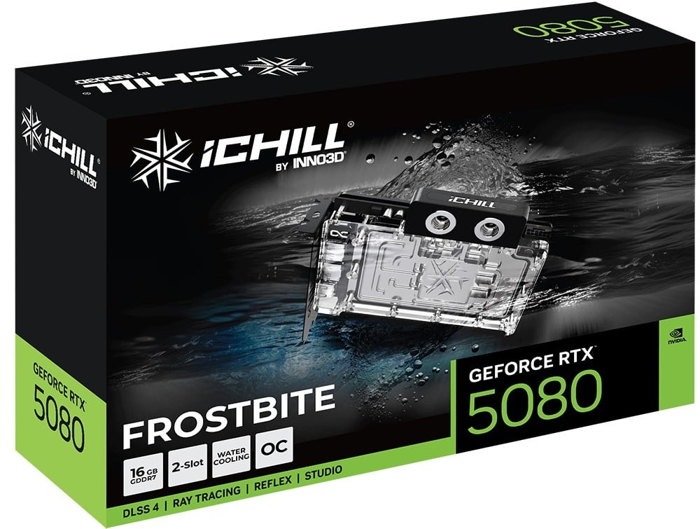 INNO3D INNO3D GeForce RTX 5080 iChill Frostbite 16GB GDDR7 DLSS4 - COMPONENTI | TecnoCARE.net Sabaudia, Latina, Terracina, San Felice Circeo e Pontinia